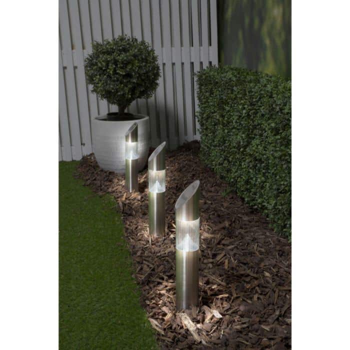 Grundig Solar LED-lamp | RVS | 2 LED's