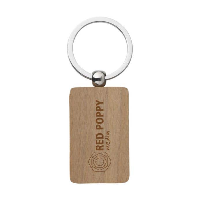 Sleutelhanger | Beukenhout | Rechthoekig