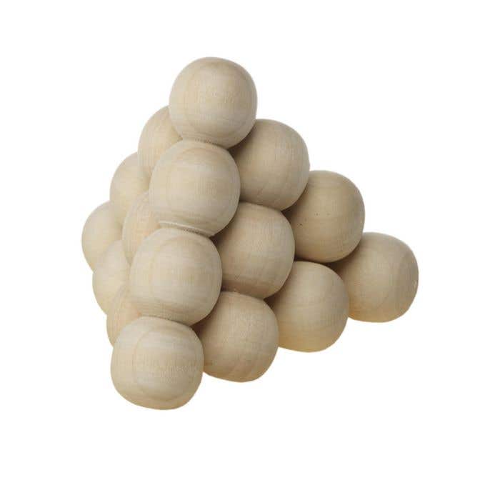 Puzzel Pyramid | Hout | Met katoenen zak