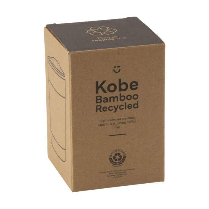 Thermosbeker Kobe | RVS | 350 ml | Bamboe onderzijde