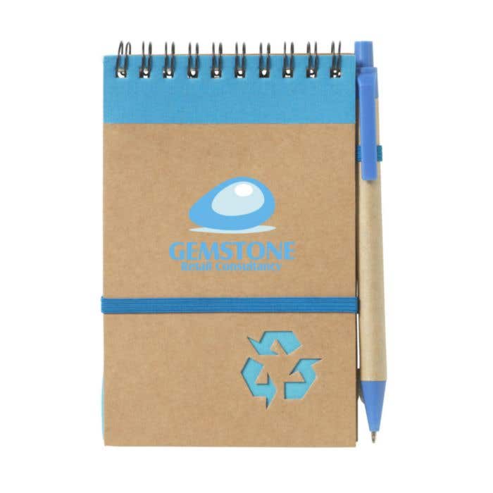 Notitieboek | Gerecycled | Gelinieerd | Met balpen
