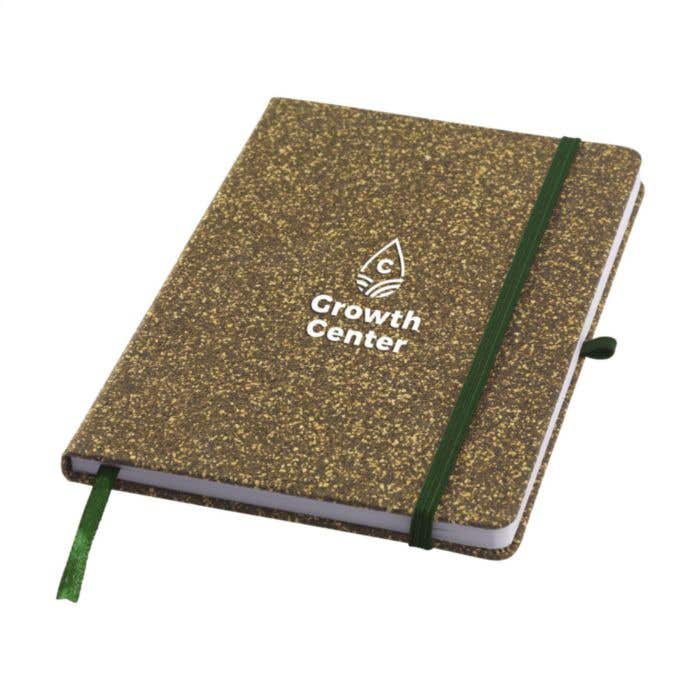 Notitieboek | Gerecycled | A5 | Theebladeren en kurk