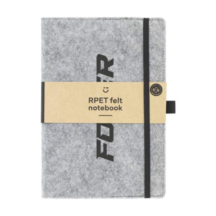 Notitieboek | Gerecycled-vilt | A5 | Gelinieerd