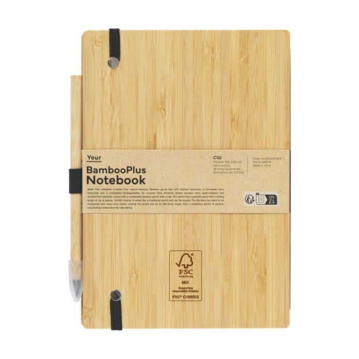 Notitieboek | Bamboe | A5 | Gerecycled papier | Met potlood