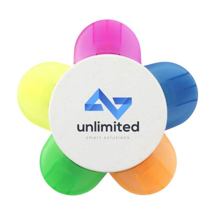 Markeerstift | Gerecycled | 5 kleuren