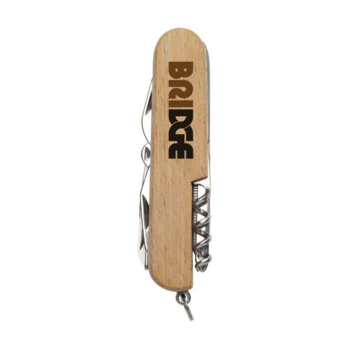 Zakmes | Hout | 8 gereedschappen | 11 functies