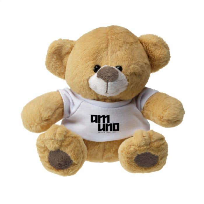 Knuffelbeer Izzy | Pluche | Met bedrukt T-shirt