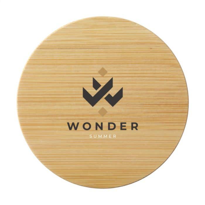 Glas dubbelwandig | Bamboe deksel | 350 ml