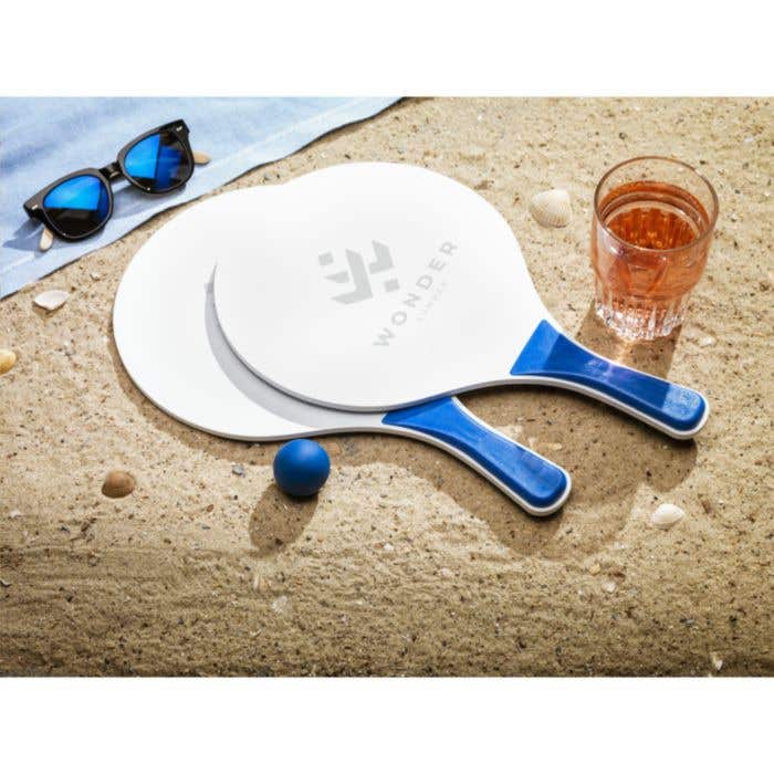 Beachtennis set | MDF | 2 rackets en bal | Mesh net