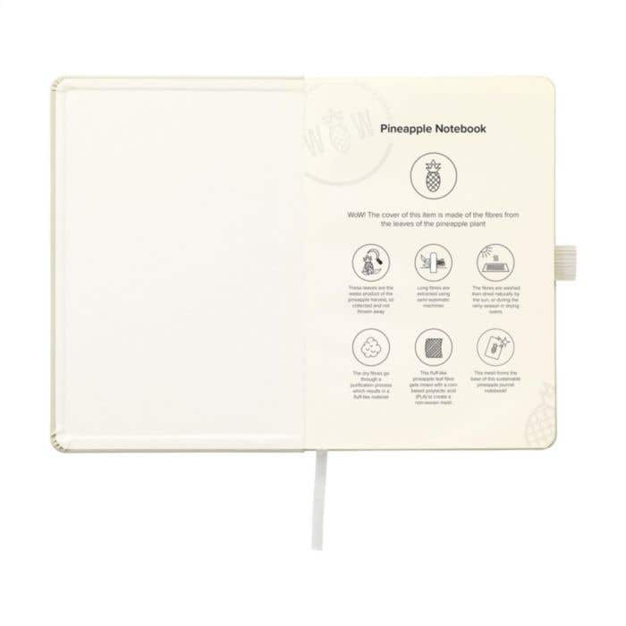 Notitieboek | Ananas-imitatieleer | A5 | Gelinieerd