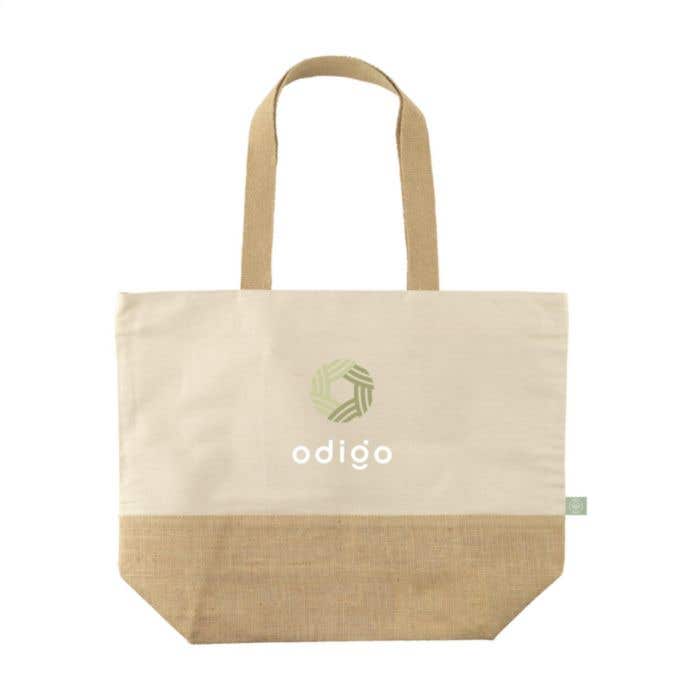 Strandtas | Jute en organisch katoen | 30 l