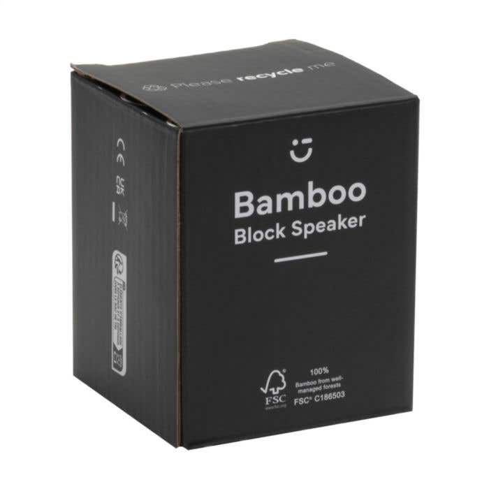 Bluetooth speaker | Bamboe | 5W draadloze oplader | 3W