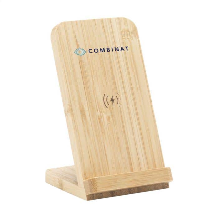 Draadloze oplader | Bamboe | 15W | Horizontaal & verticaal