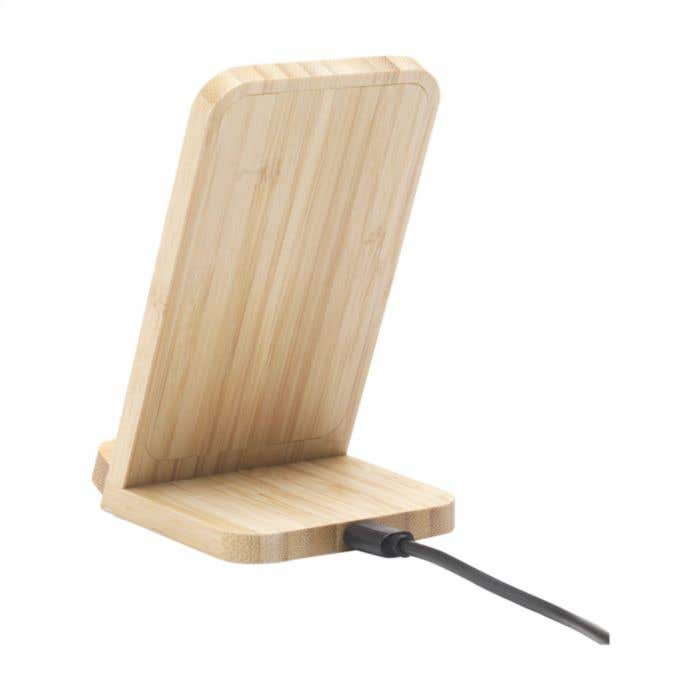 Draadloze oplader | Bamboe | 15W | Horizontaal & verticaal