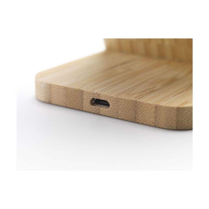 Draadloze oplader | Bamboe | 15W | Horizontaal & verticaal