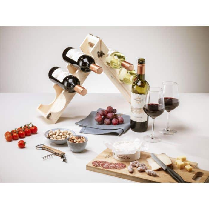 Wijnkist Say Cheese | FSC® hout | Bamboe deksel