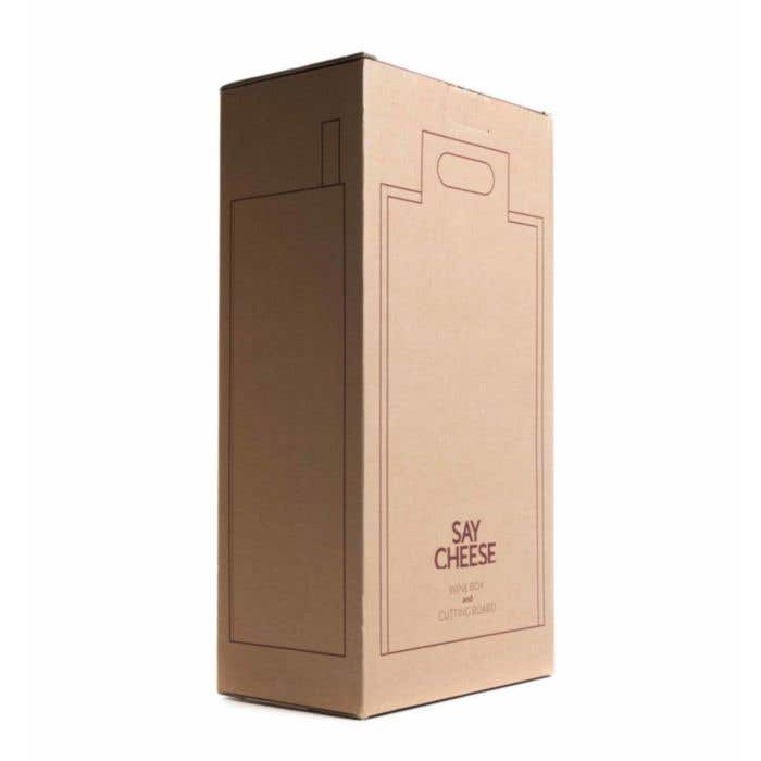 Wijnkist Say Cheese | FSC® hout | Bamboe deksel