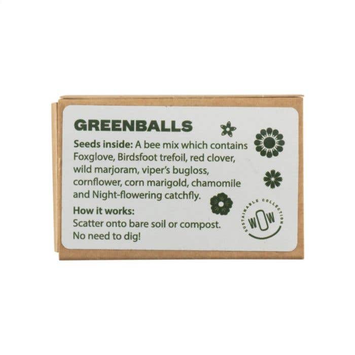 Set met Green Balls Mini-Eco-bloemzaden