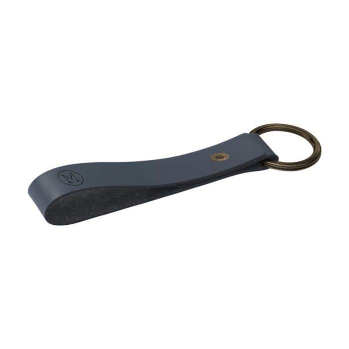 Sleutelhanger | Gerecycled leer | Metalen ring
