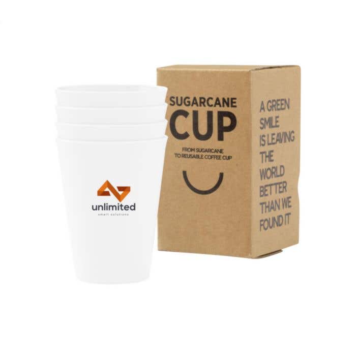 Drinkbeker | Suikerriet | 200 ml | Met deksel