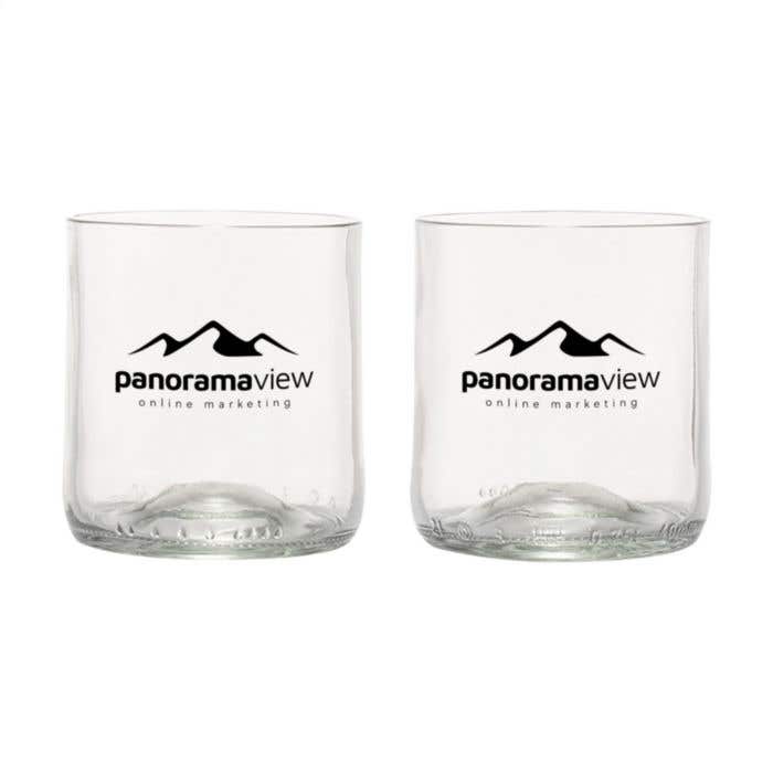 Rebottled® drinkglazenset Short | 2x 250 ml