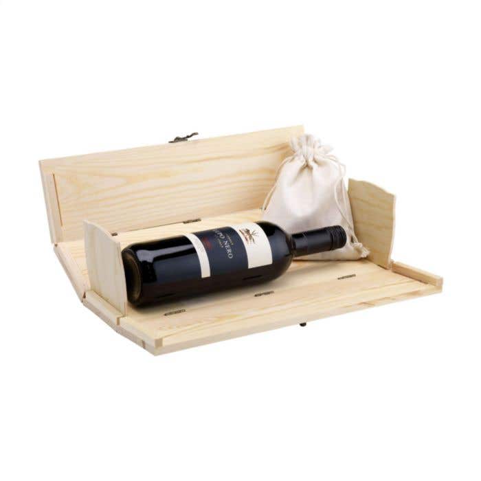 Rackpack wijnkist Backgammon | FSC® Dennenhout | 2-in-1