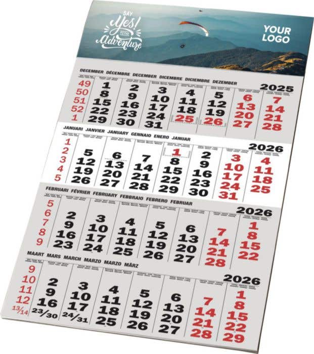 4-Maandskalender Full-colour
