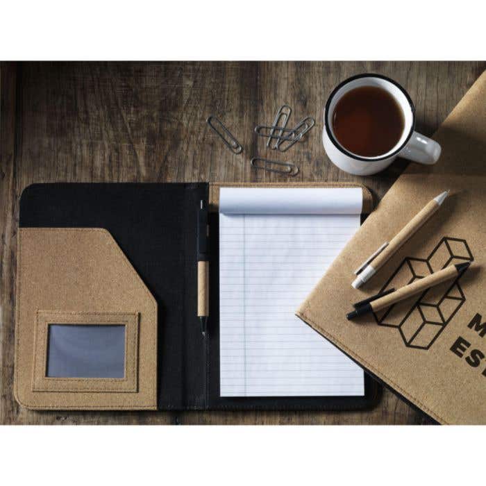 Documentenmap | Kurk | A5 | Met balpen