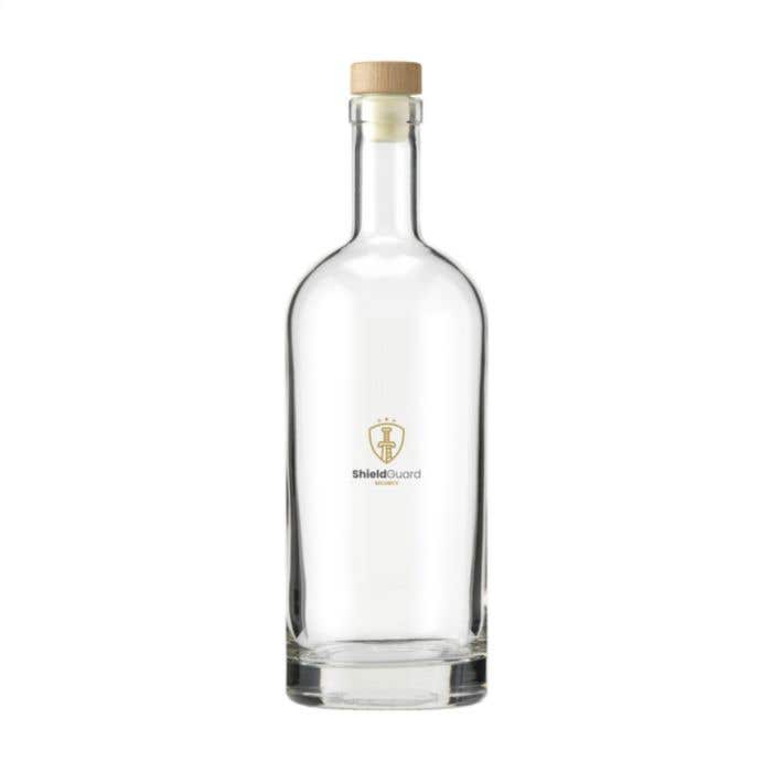 Drinkfles Helsinki | Glas | 1 l | Houten dop