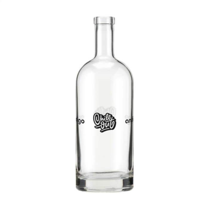 Drinkfles Helsinki | Glas | 1 l | Houten dop