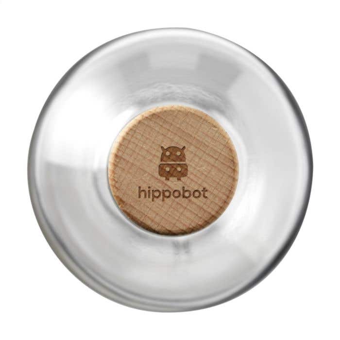 Drinkfles Helsinki | Glas | 1 l | Houten dop