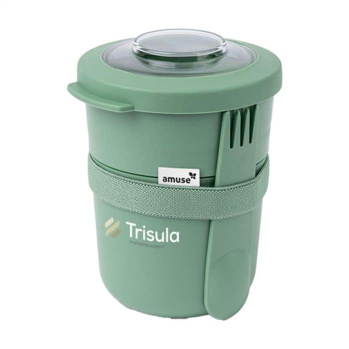 Foodjar | 2 compartimenten | 600 ml | Vork-lepel combi