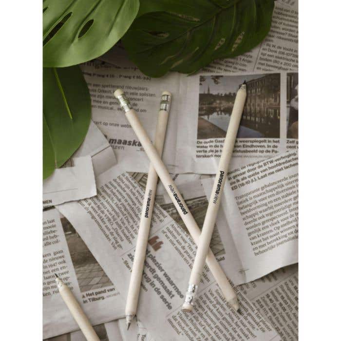 Potlood | Gerecycled krantenpapier | Met gum