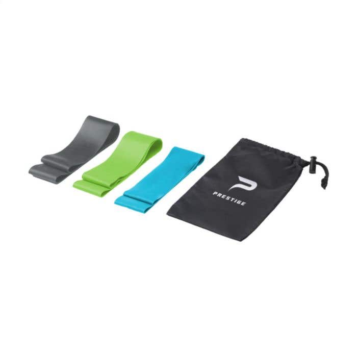 Weerstandsbanden set | Rubber | 3 stuks | Met opbergtas