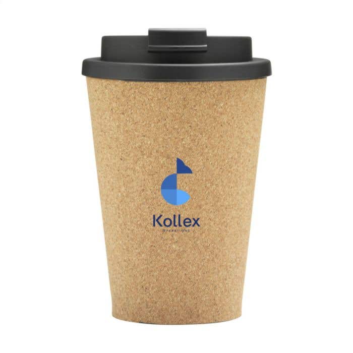 Koffiebeker | Kurk en PLA | 350 ml | Dubbele wand