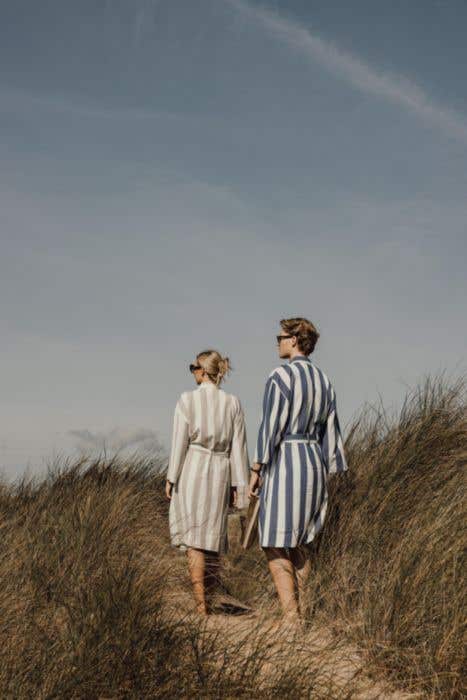 VINGA Gerecyclede Unisex Badjas Ornos [S/M]