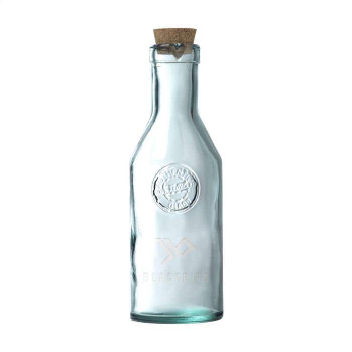 Drinkfles | Gerecycled glas | 1200 ml | Kurken dop