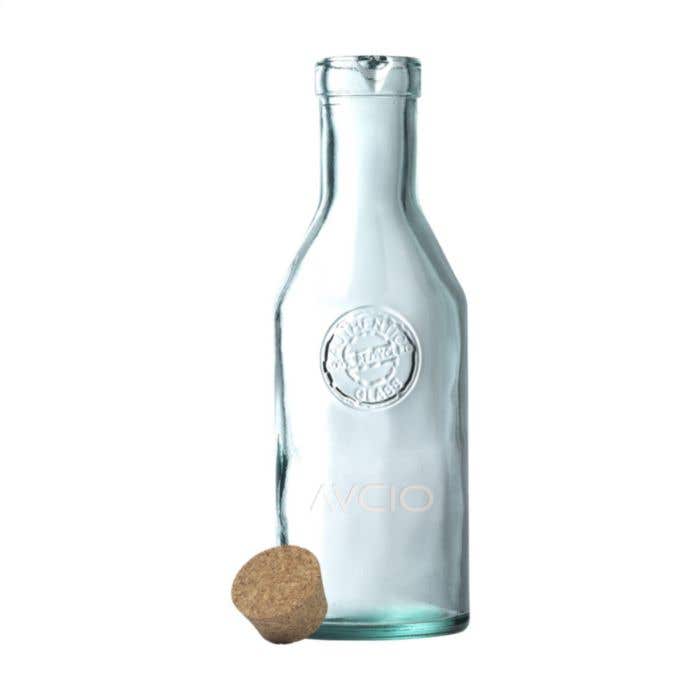 Drinkfles | Gerecycled glas | 1200 ml | Kurken dop