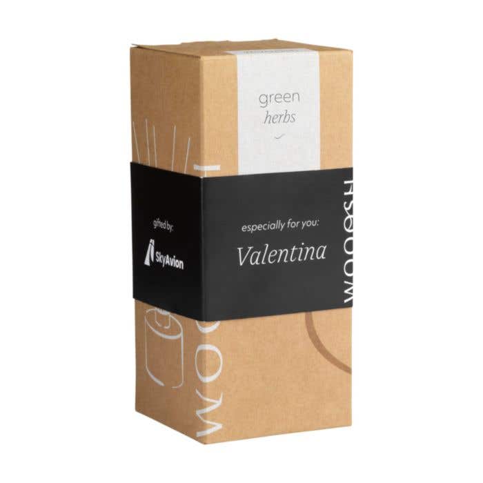 Wooosh Geurstokjes | Green Herbs | 75 ml | Glas met hout