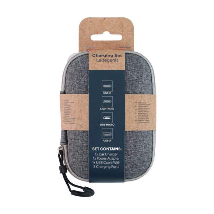Grundig Oplaadset | 3-in-1 kabel | Autolader en adapter