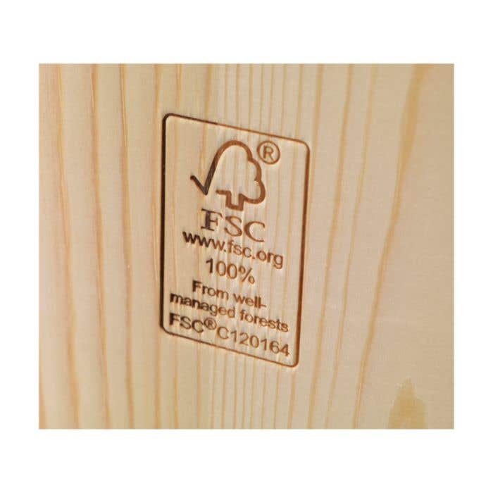 Wijnkist Casa de Tapas Large | FSC® dennenhout | Met bamboe tapasbord