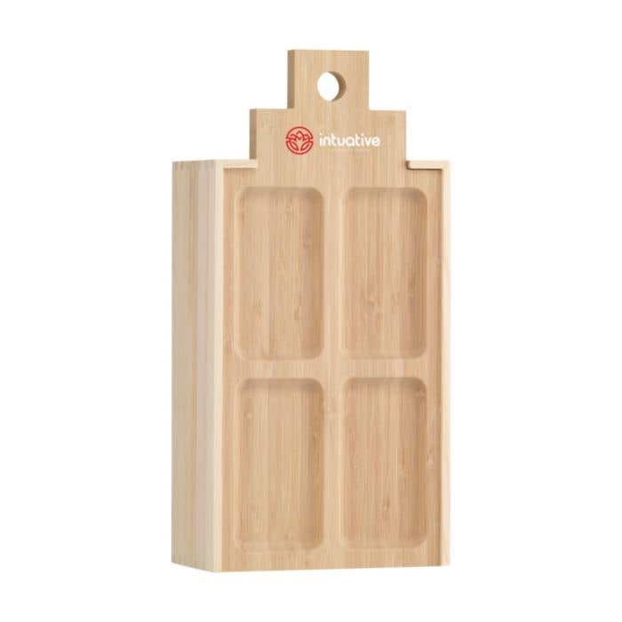 Wijnkist Casa de Tapas Large | FSC® hout | Met bamboe tapasbord