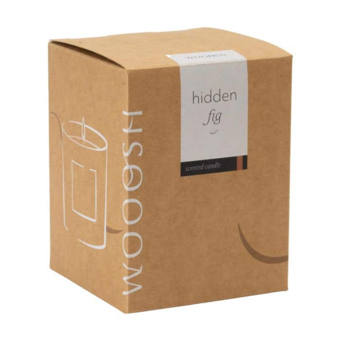 Geurkaars Wooosh | Vijgengeur | 32 uur | Kurken deksel