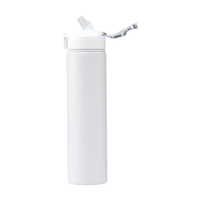 Drinkfles AquaSteel | Gerecycled RVS | 750 ml | Drinktuit met rietje