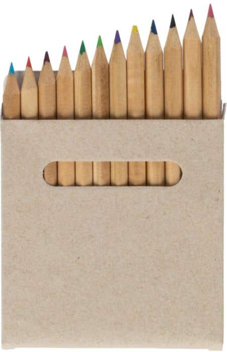 Houten kleurpotloden [12 kleuren] | FSC® hout