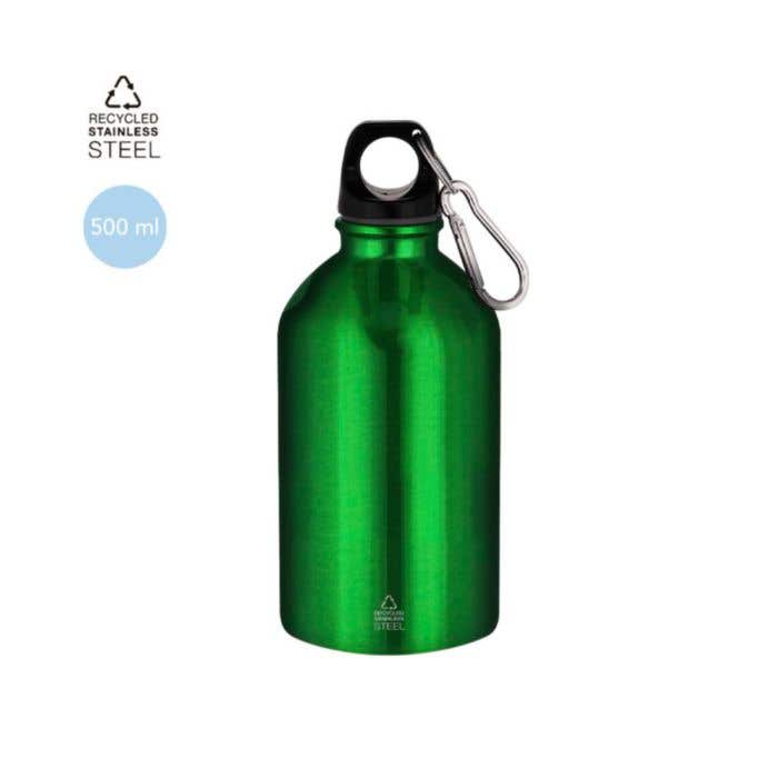Drinkfles Beyls | Gerecycled RVS | Karabijnhaak