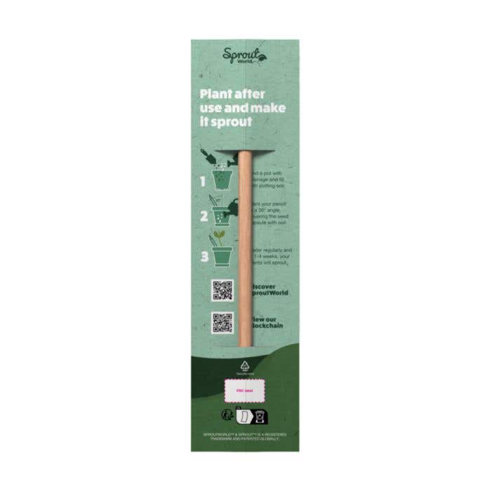 Sproutworld potlood Silas | Hout | Geslepen punt | Met zaadcapsule