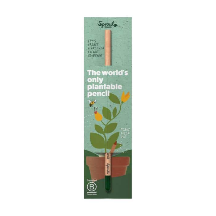 Sproutworld potlood Silas | Hout | Ongeslepen | Met zaadcapsule
