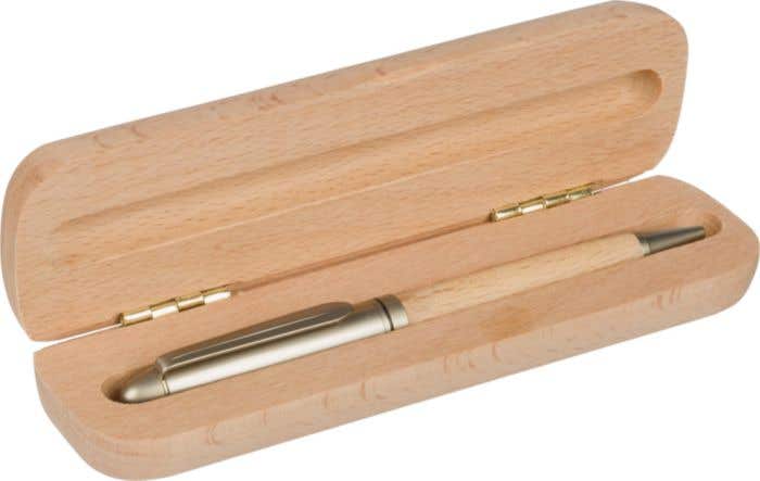 Balpen Tobias | Hout | Metalen details | Houten doosje