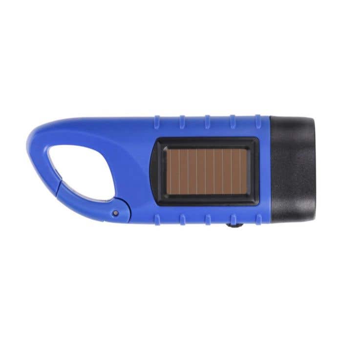 Zaklamp Kano | Gerecycled | Solar | Karabijnhaak